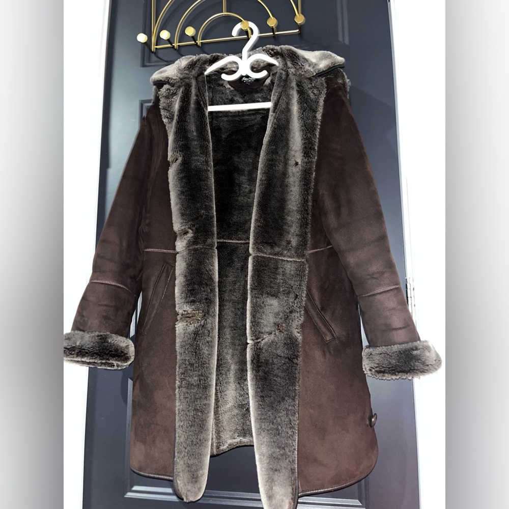 Fen-Nelli Brown Faux Fur Coat
